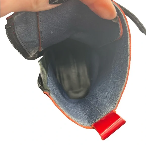 Unity In Diversity Red Patent Combat Boots - Picture 10 of 13